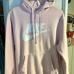 Nike Pink Hoodie with White Logo